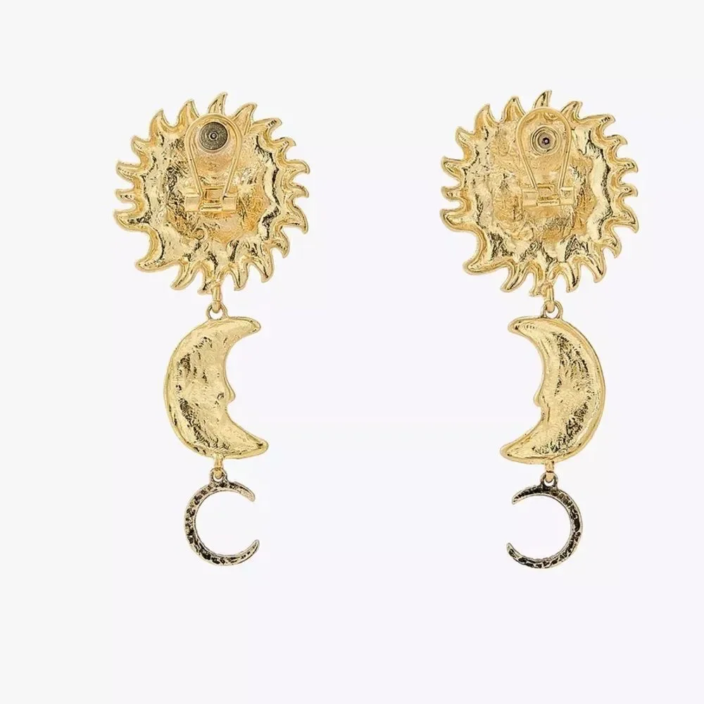 ZARA SUN AND MOON EARRINGS
